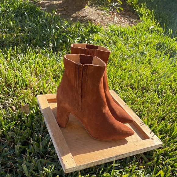 AQUATALIA Sierra Weatherproof Suede Leather Ginger women 8.5 New - Picture 9 of 12